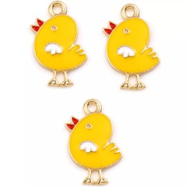 Shelly's Buttons and More Baby Chick Charms - Baby Bird Embellishments - Shelly's Buttons - Craft Jewelry
