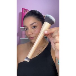 Brocha Snatch And Sculpt Doble Punta Beauty Creations Color Nude                                                                                      
