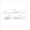 Tramontina Table Fork Polywood Jumbo 8.5" Red Dishwasher Safe Made