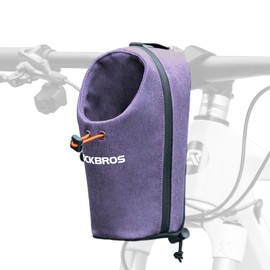 ROCKBROS Bicycle Water Bottle Holder Handlebar Bag Bottle Bag Handlebar Accessories for E Scooters, Folding Bikes, Mountain Bikes, Road Bikes in Purple