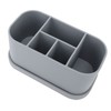 Silicone Toothbrush Toothpaste Holder Multipurpose 5 Slots Drainage Holes Bathroom