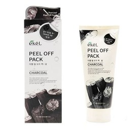 Ekel peel-off pack charcoal dead skin pore care face pack 180ml / 이켈 필오프팩 숯 각질 모공케어 얼굴팩 180ml