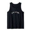 The Words Cui Bono in Punk Style Letters Tank Top