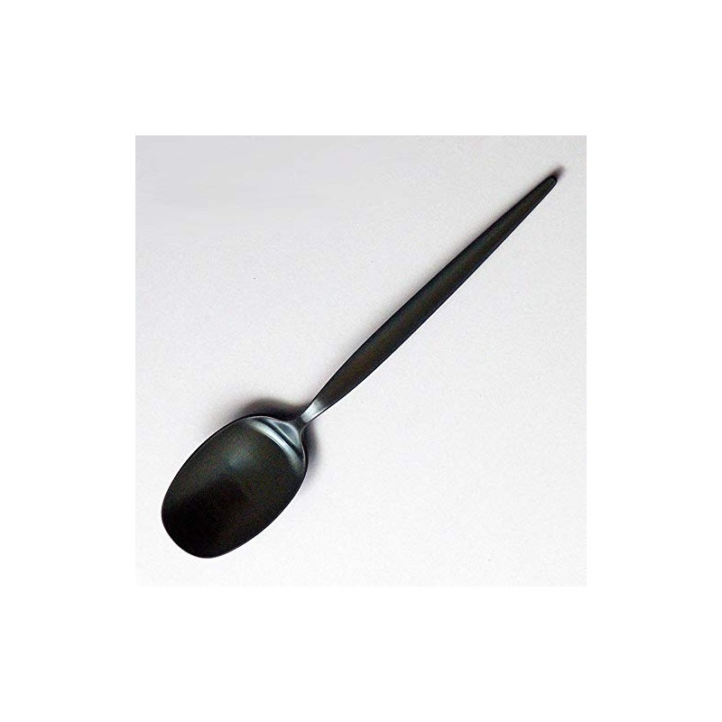 Lucky Wood Spoon Meteora Satin Black Color Dessert Spoon 0-12602-090