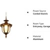 Moddeny Rustic Victorian E26 Exterior Ceiling Pendant Light American Outdoor