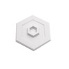 Prime-Line U 9275 5 In., Rigid Vinyl, White, Self Adhesive