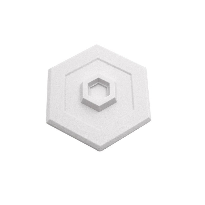 Prime-Line U 9275 5 In., Rigid Vinyl, White, Self Adhesive