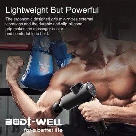 Bodi-Well: For a Better Life Massage Gun Deep Tissue - Back Muscle Massager w/High Torque Motor