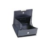 Small Leather Boxed Style wallet with large coin compartment LEAS,