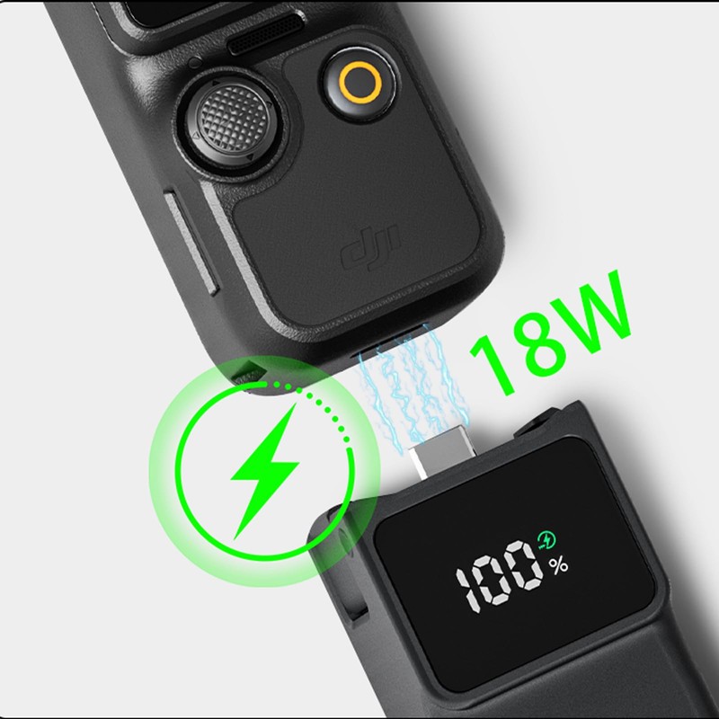 INSEESI Pocket3/4 Battery Handle for DJI osmo Pocket 3 Extended