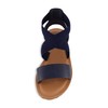 CUSHIONAIRE Women's Chancy stretch gore sandal +Memory Foam and Wide