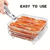 AIMALL 3-Piece Air Fryer Grill Rack – Food Grade 304