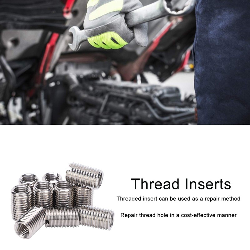 Pack of 10 Thread Insert Reducer Nut, M12 x 1.75