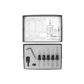 W.L. Fuller 10390006 No. 6 Countersink / Taper Drill Bit Set for #5 to #9 Screws