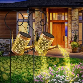 Solar Watering Can Lights, Bigger Garden Lights, Solar Lights Outdoor Waterproof Garden Decor Lights for outside, Metal Hanging Solar Landscape Light Decorative, Yard Decor Decoration Patio Gifts