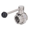Sanitary Butterfly Clamp Valve with Silicone Washer Stainless Steel Clamp