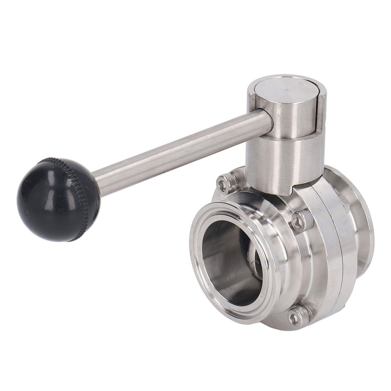 Sanitary Butterfly Clamp Valve with Silicone Washer Stainless Steel Clamp