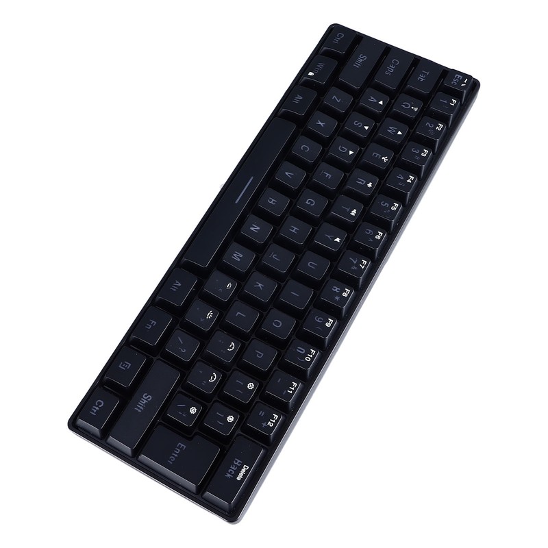 61 Keys Gaming Keyboard 2.4G Bluetooth Wired 3 Modes Keyboard