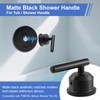 Matte Black Shower Handle Replacement, Compatible with Moen T2901BL Gibson