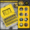 Topec 25Pcs Screw Extractor Set, Hex Head Multi-Spline Easy Out