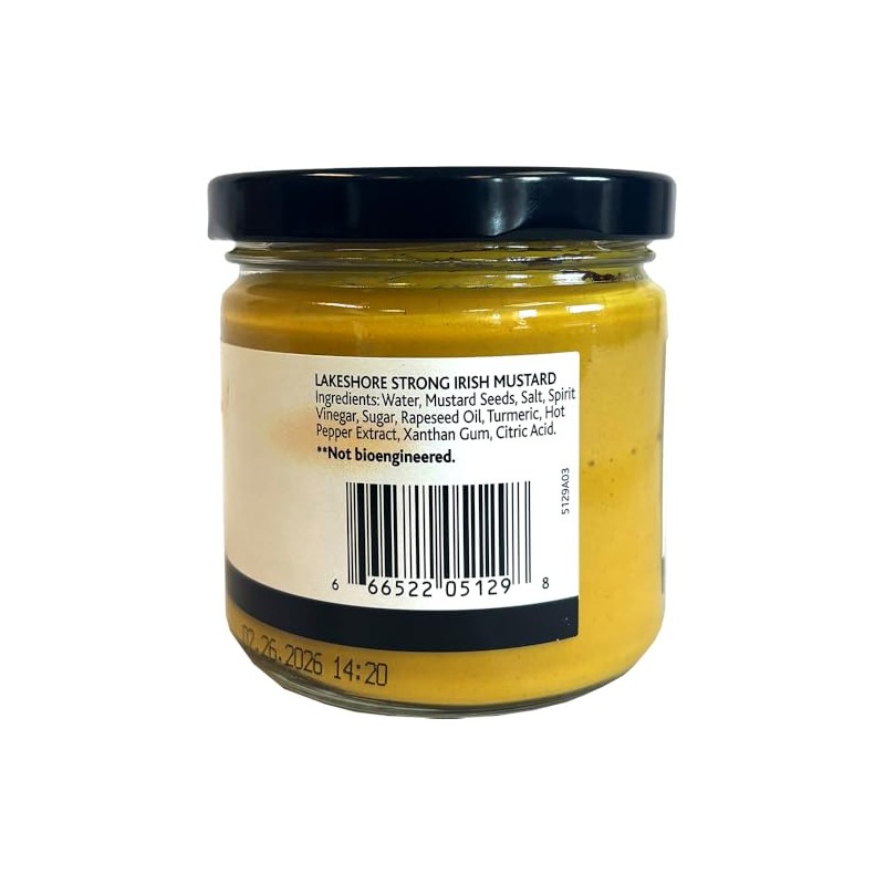 Lakeshore Strong Irish Mustard 7.7 oz. jar