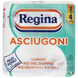 Regina Kitchen Paper Towels | 2 Rolls with 2 Layers | 85 Cracks per Roll* | Maxi Sheet Larger and Absorbent | 100% FSC® Certified Paper