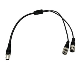 UpperFu 1pc BNC Splitter Cable BNC Female to Dual 2X BNC Male Coaxial Coax Connector Adapter Cable for CCTV System Radio Modem Camera Video Equipment