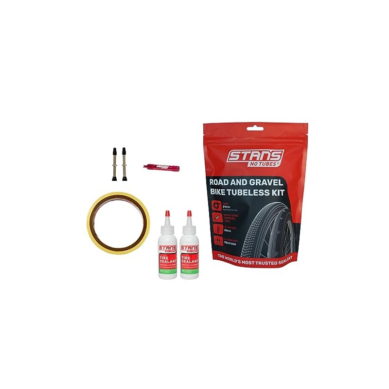 Stan's NoTubes Unisex - Adult Road & Gravel Tubeless Kit,