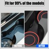 Pincuttee Car Cup Holder Coaster Silicone,Car Cup Holder Coaster 2Pack,Universal