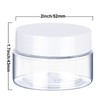 6 Pack 2 oz Plastic Pot Jars Round Clear Leak