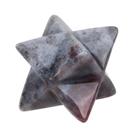 Lovionus89 Natural Red India Agate Merkaba Crystal Protection Sacred Meditation Energy Generator Healing Chakra Six Pointed Star 1 Inch
