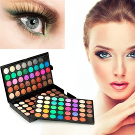 Joyeee Highly Pigmented Eye Makeup Palette, 120 Color Naked Nude Brown Gold Black Pink Red Green Blue Purple White Eyeshadow Palette with Matte & Shimmer Finishes, Rich Colors with Velvety Texture