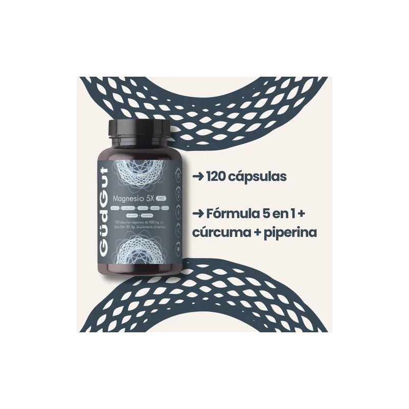 Gudgut Magnesio Pro Cúrcuma Piperina Bisglicinato