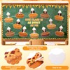 Ctosree 48 Pcs Thanksgiving Pumpkin Pie Bulletin Board Photo Cutout