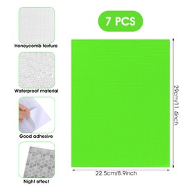 7 Blätter 11,4 x 8,9 Zoll Selbstklebende Reflektorband, Wasserdicht Reflektierende Aufkleber, Zuschneidbar Reflektoren Aufkleber, Reflektierendes Klebeband für Auto LKW Anhänger Motorrad Fahrrad