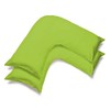 mFabrics Pack of 2 | Poly-Cotton Plain Dyed V Pillow