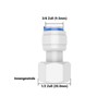 PAROAD 1/2" Female to 3/8" Hose Connector - Adapter for