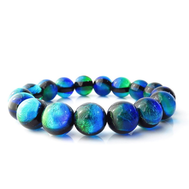Kerama Marine Firefly Glass Bracelet 12mm Okinawa Souvenir Kerama Islands