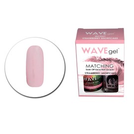 WAVEGEL Soak-0ff Gel & Nail Lacquer Matching Duo Set - Strawberry Shortcake - WCG67-67 I 0.5 Oz
