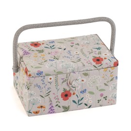 Hobby Gift Medium Sewing Craft Hobby Storage Box, Wildflowers