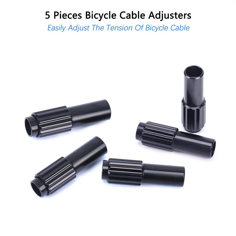 ALEOED 5 Pieces Bicycle Cable Adjusters, Bike Indexed Inline Cable