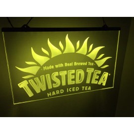 Twisted Tea Led Neon Light Sign Bar Lounge Man Cave Beverage Beer