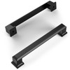 Amerdeco 6 Pack Matte Black Cabinet Hardware - 5 Inch(128mm)