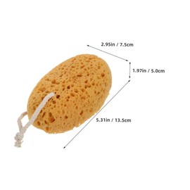 OATIPHO 2 Bolas De Baño De Esponja Con Forma De Panal Color Caqui
