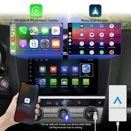 2+32G Android 12 Double Din Car Stereo for Subaru Outback Legacy 2015-2018 with 9 Inch Touchscreen Radio Built-in Wireless Carplay/Android Auto/GPS/Bluetooth/FM/AUX-in/SWC/Backup Camera