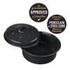 Granite Ware 8.7-Inch Covered Round Roaster, 3 Lb Capacity -