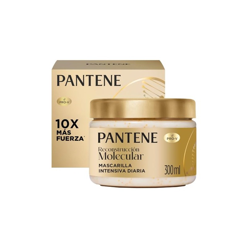 Pantene Mascarilla Intensiva Reconstrucción Molecular, Cabello Muy Dañado Y Débil