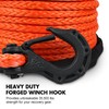 ZESUPER 3/8" x 100ft Synthetic Winch Rope Dyneema 12 Strand