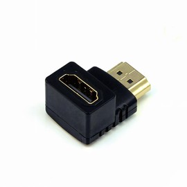 RHINORO (Pack of 2 Turning UP & DOWN Angled Adapter Compatible with HDMI Port Connector Male to Female 90 & 270 Degree for TV Monitor HDTV 4K