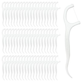 200 Count Tooth Floss Picks, Double Cleaning Tooth Picks Flossers with Bristles,Small Home Tooth Pick for Adult (200)